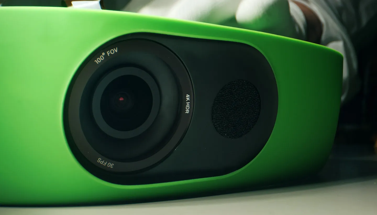 Vista lateral cámara